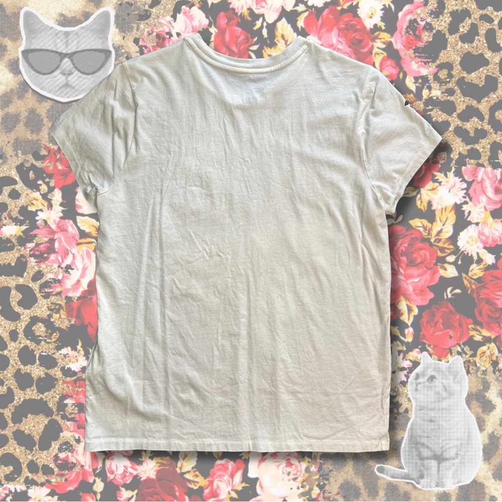 Polo Ralph Lauren white floral graphic tee in a woman’s Size Medium 💐 - Picture 5 of 7